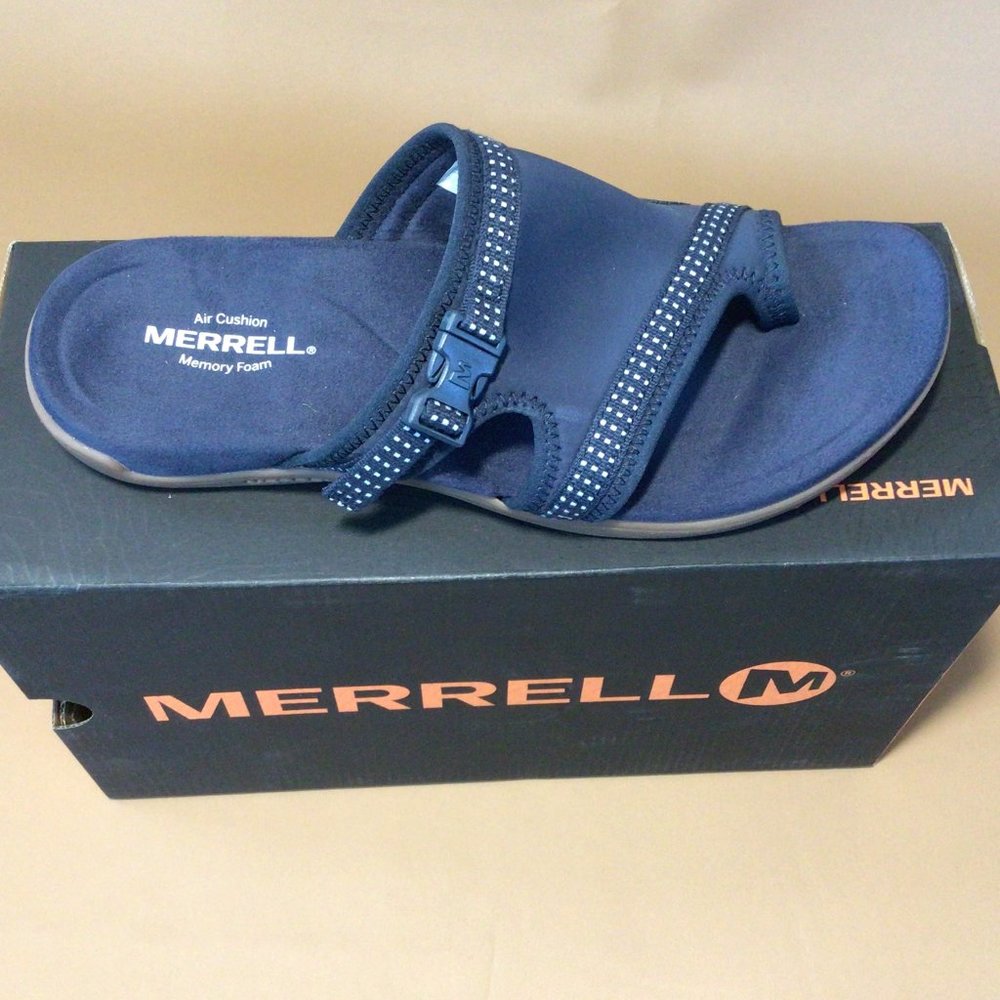 Merrell Sandals Slide Navy New with Box Size 9